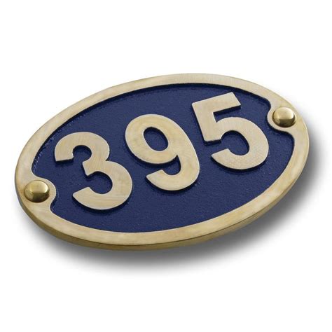 the metal foundry house numbers|Oval Traditional Vintage House Number Sign .